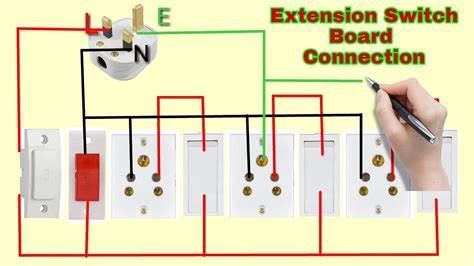 electrical extension board wiring diagram